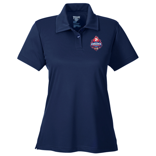 Polo manches courtes 100% polyester - femme